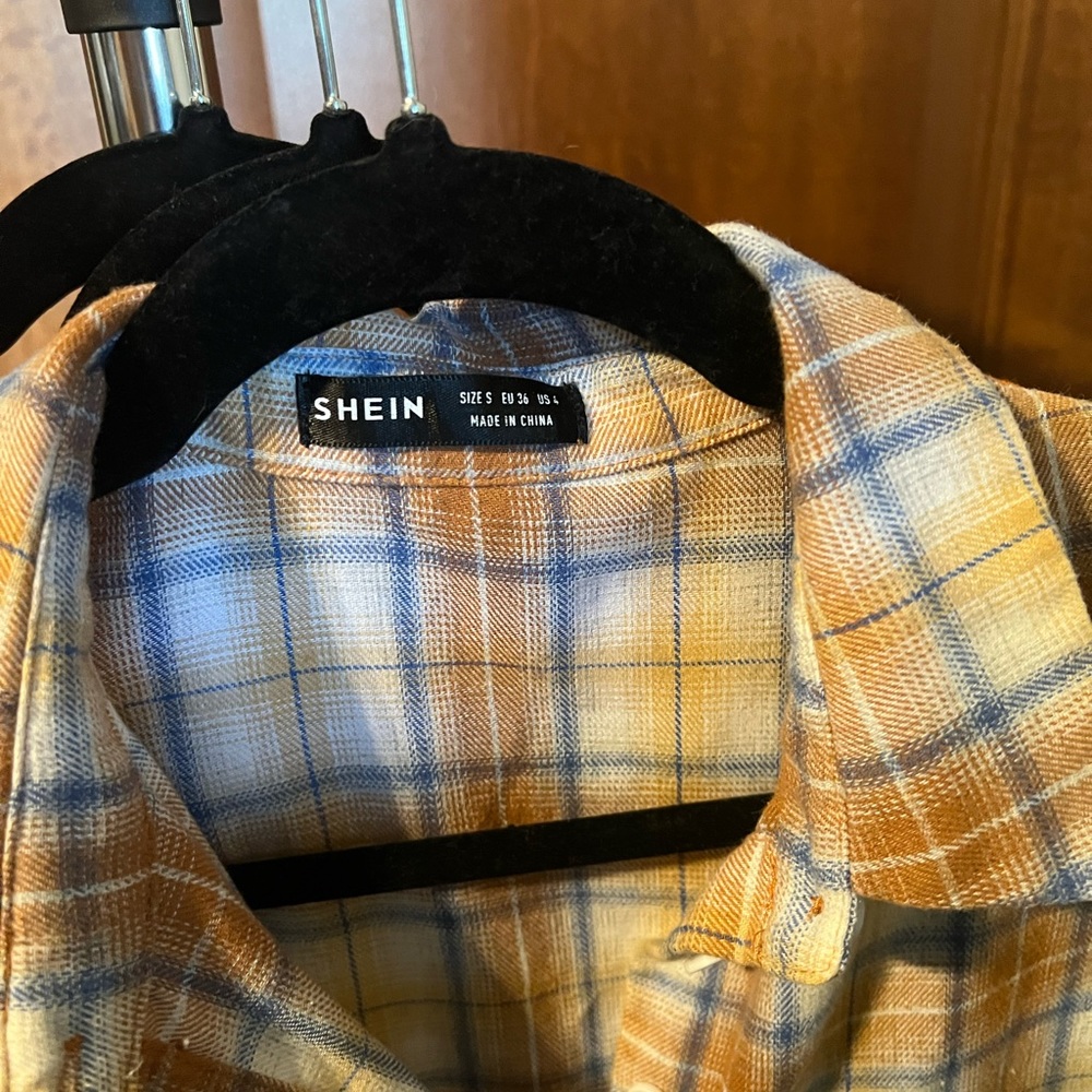 SHEIN small fall colors flannel